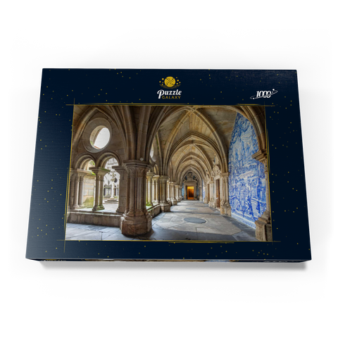 Azulejo Kachelbilder im Kreuzgang der Kathedrale Se in der Altstadt Ribeira von Porto 1000 Puzzle Schachtel Ansicht3