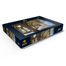 Alternative Darstellung des Puzzle-Motivs Azulejo Kachelbilder im Kreuzgang der Kathedrale Se, Porto – Puzzleteile: 500