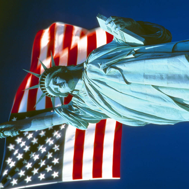 Freiheitsstatue mit Amerikanischen Flagge, Manhattan, New York City - USA 200 Puzzle 3D Modell