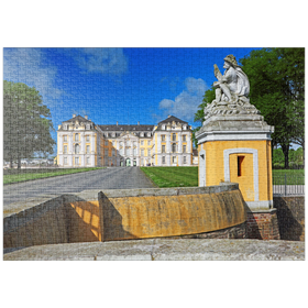 Darstellung des Puzzle-Motivs Schloss Augustusburg in Brühl zwischen Köln und Bonn, Deutschland – Puzzleteile: 1000