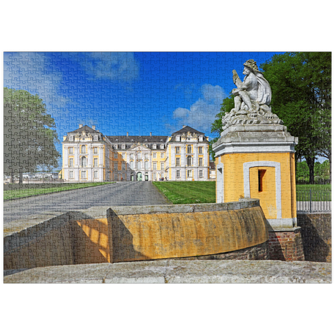puzzleplate Schloss Augustusburg in Brühl zwischen Köln und Bonn, Deutschland 1000 Puzzle