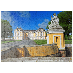 Darstellung des Puzzle-Motivs Schloss Augustusburg in Brühl zwischen Köln und Bonn, Deutschland – Puzzleteile: 200