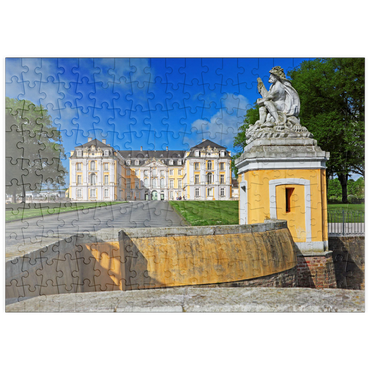 puzzleplate Schloss Augustusburg in Brühl zwischen Köln und Bonn, Deutschland 200 Puzzle