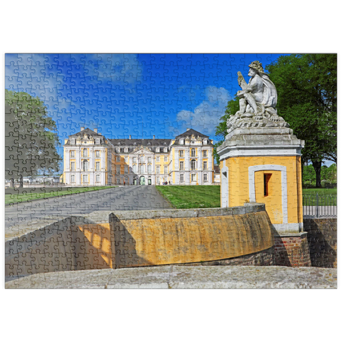puzzleplate Schloss Augustusburg in Brühl zwischen Köln und Bonn, Deutschland 500 Puzzle