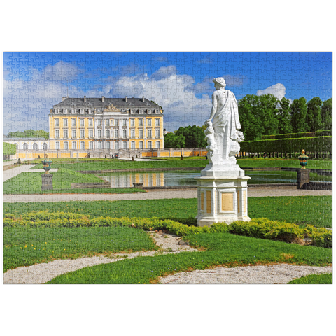 puzzleplate Schlossgarten der Augustusburg in Brühl zwischen Köln und Bonn, Deutschland 1000 Puzzle