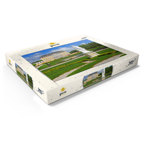 Alternative Darstellung des Puzzle-Motivs Schlossgarten der Augustusburg in Brühl zwischen Köln und Bonn, Deutschland – Puzzleteile: 200