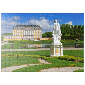 Darstellung des Puzzle-Motivs Schlossgarten der Augustusburg in Brühl zwischen Köln und Bonn, Deutschland – Puzzleteile: 200