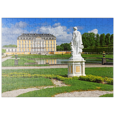 puzzleplate Schlossgarten der Augustusburg in Brühl zwischen Köln und Bonn, Deutschland 200 Puzzle