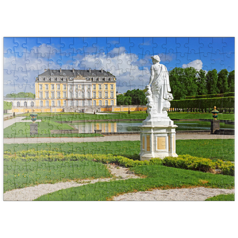 puzzleplate Schlossgarten der Augustusburg in Brühl zwischen Köln und Bonn, Deutschland 200 Puzzle
