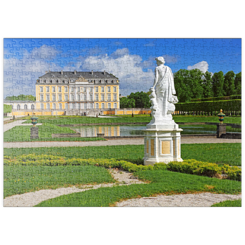puzzleplate Schlossgarten der Augustusburg in Brühl zwischen Köln und Bonn, Deutschland 500 Puzzle