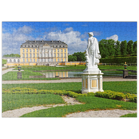 Darstellung des Puzzle Motivs Schlossgarten der Augustusburg in Brühl zwischen Köln und Bonn, Deutschland - Puzzleteile: 500