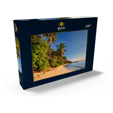 Strand Anse Forbans, Ostküste, Insel Mahe, Seychellen 1000 Puzzle Schachtel Ansicht2
