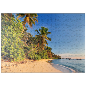 Darstellung des Puzzle-Motivs Strand Anse Forbans, Ostküste, Insel Mahe, Seychellen – Puzzleteile: 200