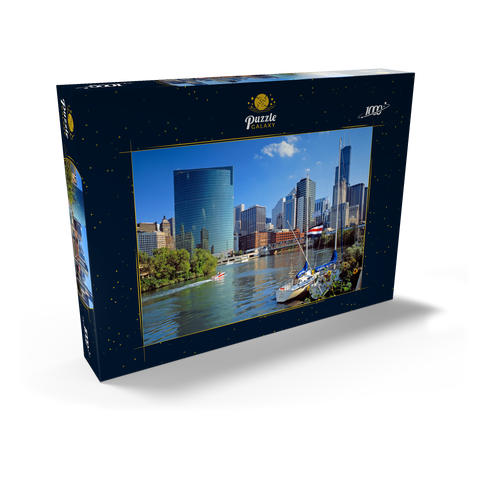 Skyline von Chicago, Illinois, USA 1000 Puzzle Schachtel Ansicht2