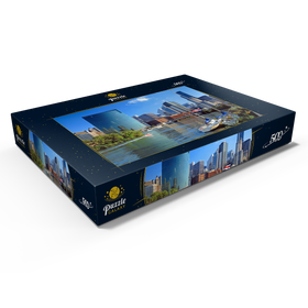 Darstellung des Puzzle Motivs Skyline von Chicago, Illinois, USA - Puzzleteile: 500