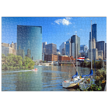 puzzleplate Skyline von Chicago, Illinois, USA 500 Puzzle
