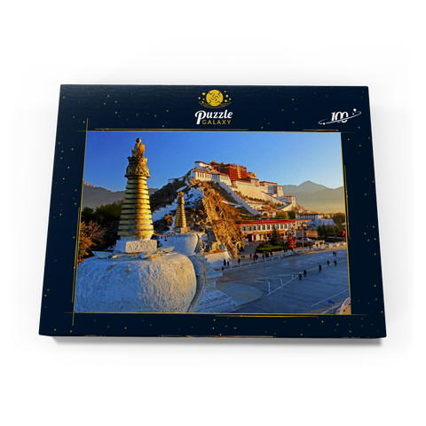 Potala Palast, Winterresidenz des Dalai Lamas, Lhasa, Tibet, China 100 Puzzle Schachtel Ansicht3