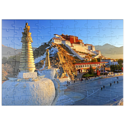 puzzleplate Potala Palast, Winterresidenz des Dalai Lamas, Lhasa, Tibet, China 100 Puzzle