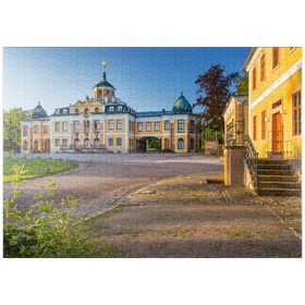 Darstellung des Puzzle-Motivs Schloss Belvedere mit dem Schlosspark – Puzzleteile: 1000