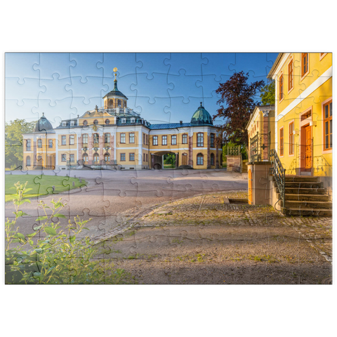puzzleplate Schloss Belvedere mit dem Schlosspark 100 Puzzle