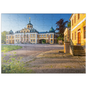 Darstellung des Puzzle Motivs Schloss Belvedere mit dem Schlosspark - Puzzleteile: 100