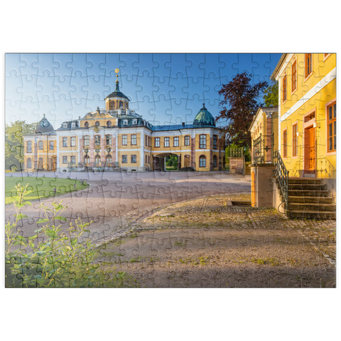 puzzleplate Schloss Belvedere mit dem Schlosspark 200 Puzzle