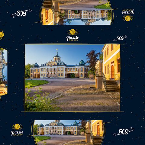 Schloss Belvedere mit dem Schlosspark 500 Puzzle Schachtel 3D Modell
