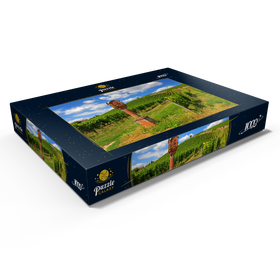 Darstellung des Puzzle Motivs Bildstock im Weinberg bei Schloss Johannisberg in Geisenheim am Rhein - Puzzleteile: 1000