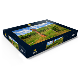 Darstellung des Puzzle Motivs Bildstock im Weinberg bei Schloss Johannisberg in Geisenheim am Rhein - Puzzleteile: 100