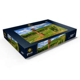 Alternative Darstellung des Puzzle-Motivs Bildstock im Weinberg bei Schloss Johannisberg in Geisenheim am Rhein – Puzzleteile: 500
