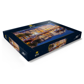 Darstellung des Puzzle Motivs Boote der Moliceiros - Puzzleteile: 100