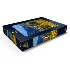 Darstellung des Puzzle Motivs Schloss Tirol gegen Nationalpark Stilfser Joch, Trentino-Südtirol - Puzzleteile: 500