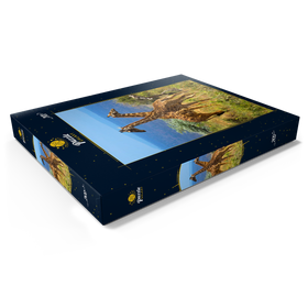 Alternative Darstellung des Puzzle-Motivs Amboseli-Nationalpark, Kenia, Giraffen (Giraffa camelopardalis) – Puzzleteile: 200