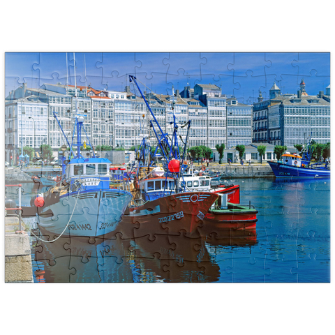puzzleplate Galeriehäuser am Hafen 100 Puzzle