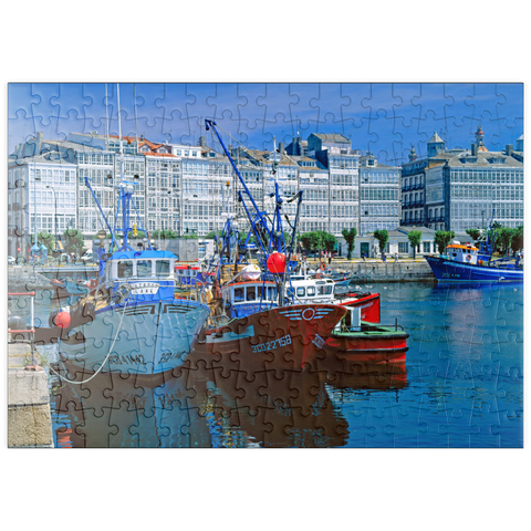 puzzleplate Galeriehäuser am Hafen 200 Puzzle