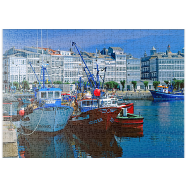 puzzleplate Galeriehäuser am Hafen 500 Puzzle