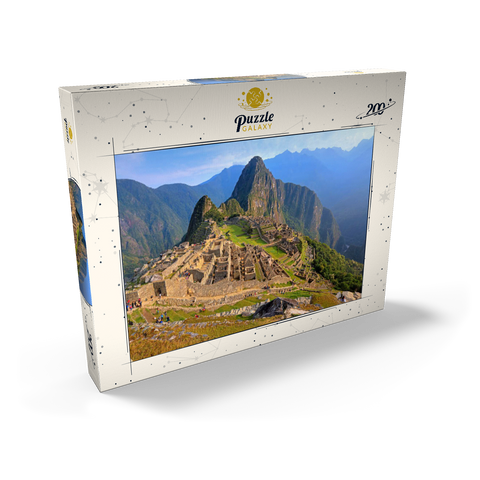 Inka Festung Machu Picchu über dem Urubambatal, Cusco, Provinz Urubamba, Peru 200 Puzzle Schachtel Ansicht2