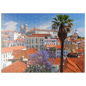 Darstellung des Puzzle-Motivs Stadtteil Alfama, Lissabon, Estremadura, Lisboa, Portugal – Puzzleteile: 200