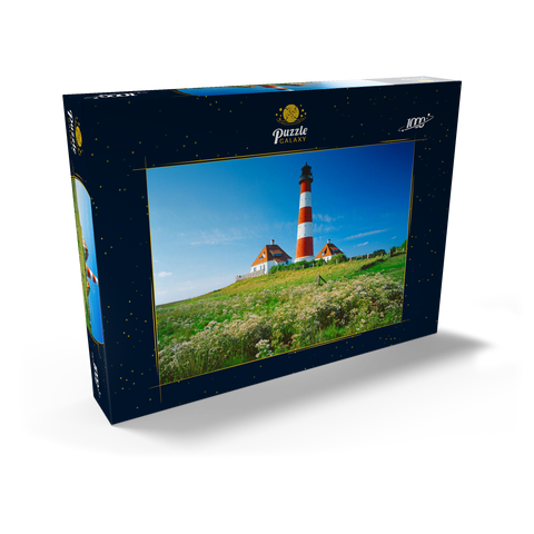 Leuchtturm im Nationalpark Wattenmeer, Westerhever, Deutschland 1000 Puzzle Schachtel Ansicht2