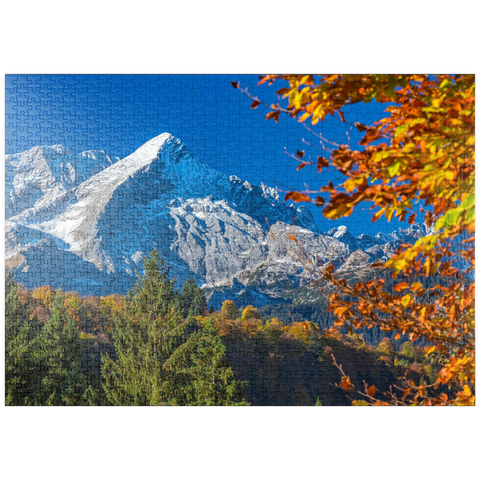 puzzleplate Alpspitze (2628m) im Herbst, Garmisch-Partenkirchen 1000 Puzzle