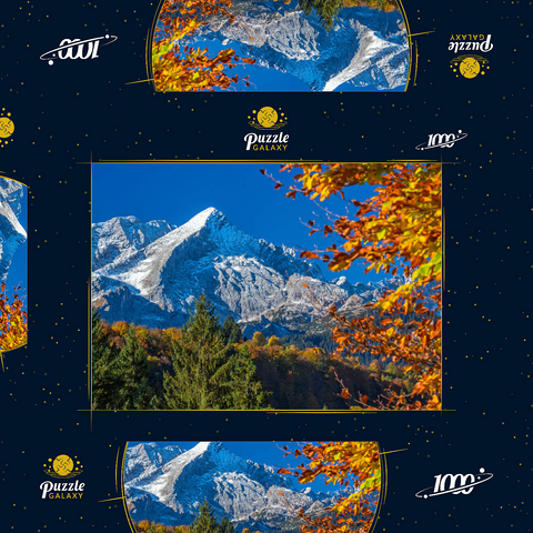 Alpspitze (2628m) im Herbst, Garmisch-Partenkirchen 1000 Puzzle Schachtel 3D Modell