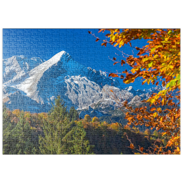 puzzleplate Alpspitze (2628m) im Herbst, Garmisch-Partenkirchen 500 Puzzle