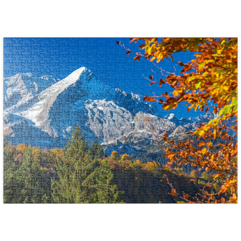 puzzleplate Alpspitze (2628m) im Herbst, Garmisch-Partenkirchen 500 Puzzle