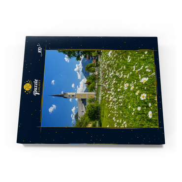 Blumenwiese vor der Kirche St. Sixtus 100 Puzzle Schachtel Ansicht3
