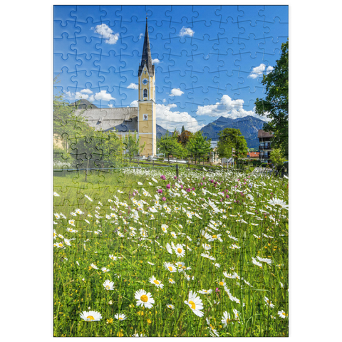 puzzleplate Blumenwiese vor der Kirche St. Sixtus 200 Puzzle