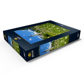 Alternative Darstellung des Puzzle-Motivs Blumenwiese vor der Kirche St. Sixtus – Puzzleteile: 500