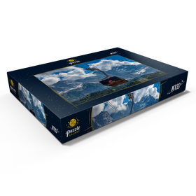 Darstellung des Puzzle Motivs Seilbahn auf die Zugspitze (2962m), Garmisch-Partenkirchen - Puzzleteile: 1000