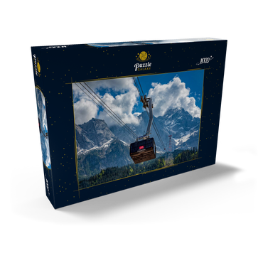 Seilbahn auf die Zugspitze (2962m), Garmisch-Partenkirchen 1000 Puzzle Schachtel Ansicht2