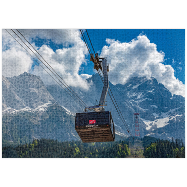 puzzleplate Seilbahn auf die Zugspitze (2962m), Garmisch-Partenkirchen 1000 Puzzle