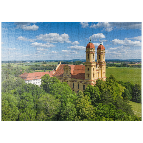 puzzleplate Wallfahrtskirche Schönenberg bei Ellwangen 1000 Puzzle
